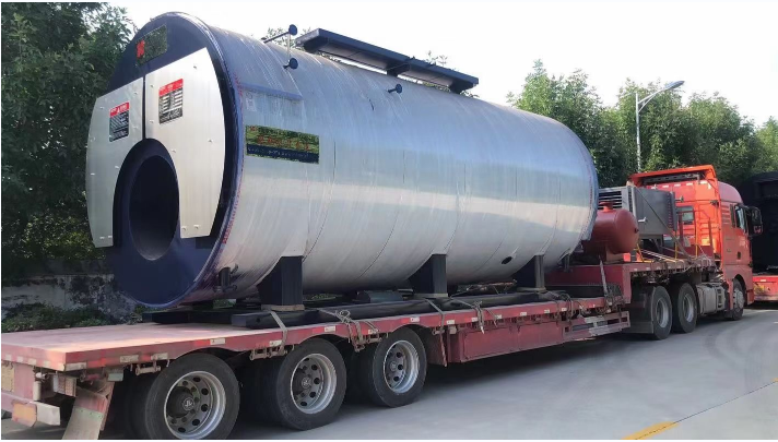 新（xīn）鄉製（zhì）造的力量-發（fā）貨湖北黃石燃油燃（rán）氣鍋爐10噸